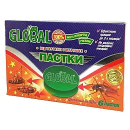 Пастка від тарганів та мурах Global 6 шт