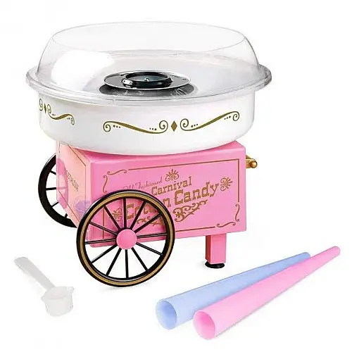 Апарат для приготування цукрової вати великий Cotton Candy Maker w-83 Pink (do118-hbr)