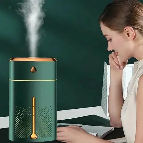 Зволожувач повітря Fog Humidifier 8496 Green/Gold CNV