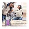 Пастка-лампа від комах Mosquito killing Lamp YG-002 акумуляторна з LED підсвічуванням та USB-зарядкою Сіра