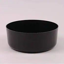 Горщик пластмасовий Flora 85910 Миска Олі чорний 26см (SKL0381)