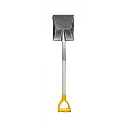 Лопата совкова Mastertool з держаком і ручкою 225х275х490 мм 1200 мм молоткове фарбування 14-6269