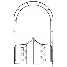 Арка садовая-пергола GardenLine PERG-N6092 138 x 40 x 240 см Чорний