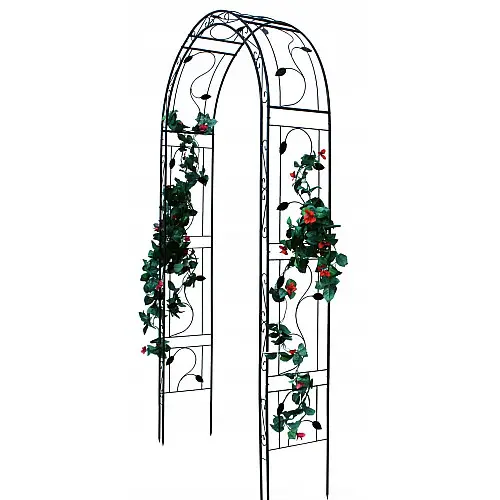 Арка садова-пергола GardenLine DEN9036 130 X 39 X 260 см Чорний