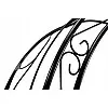 Арка садова-пергола GardenLine DEN9036 130 X 39 X 260 см Чорний