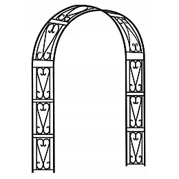 Арка садова-пергола GardenLine Vinto Black 150 x 40 x 250cm