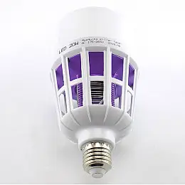 Лампочка пастка від комарів Mosquito killer lamp 2 в 1 із електрошоком 220V 20W E27