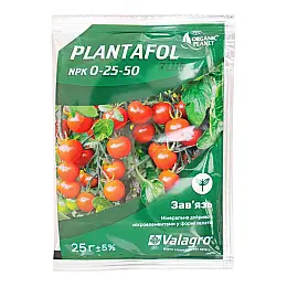 Добриво Organic Planet PLANTAFOL зав'язь NPK 0.25.50 25 г