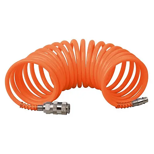 Шланг пневматичний спіральний MASTERTOOL PE 15 атм 5,5х8 мм 10 м (81-8495)