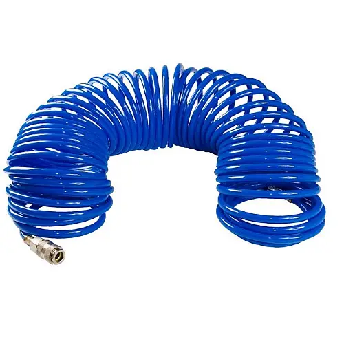 Шланг пневматичний спіральний MASTERTOOL PU 15 атм 6,5х10 мм 20 м (81-8483)