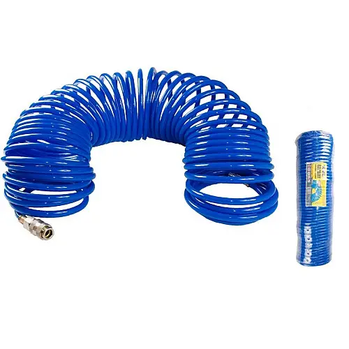 Шланг пневматичний спіральний MASTERTOOL PU 15 атм 6,5х10 мм 20 м (81-8483)