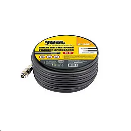 Шланг пневматичний гумовий армований MASTERTOOL 20 атм 8х15 мм 10 м (81-8461)
