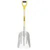 Лопата совкова з алюмінію з черенком і ручкою MASTERTOOL 280х380х500 мм 1100 мм (14-6279)