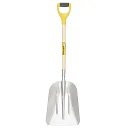 Лопата совкова з алюмінію з черенком і ручкою MASTERTOOL 280х380х500 мм 1100 мм (14-6279)