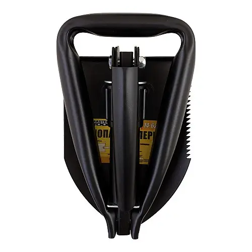 Лопата саперна складна з чохлом MASTERTOOL 110х160х460 мм (14-6281)