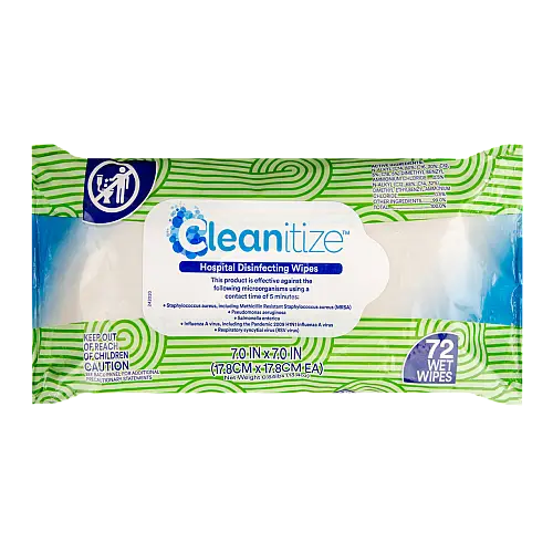 Вологі серветки дезінфікуючі Cleanitize 72 шт