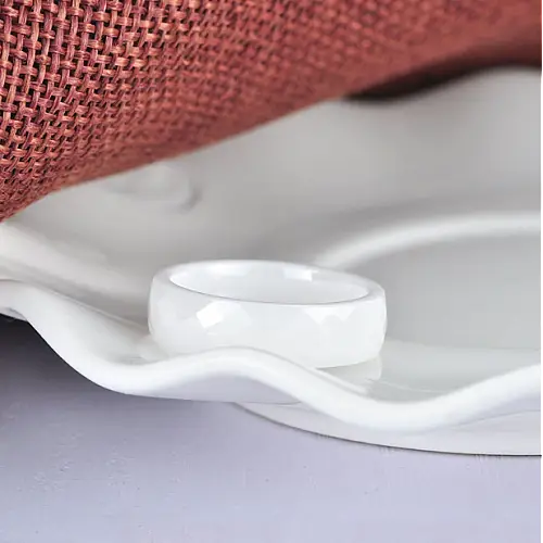 Кольцо керамическое RombiKo White Berkani ТA27858