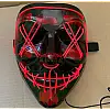 Світлодіодна LED маска що світиться OPT-TOP для Хеллоуїна червона (2099342064)