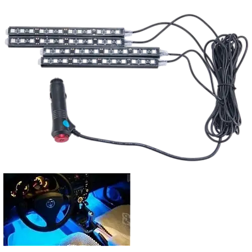 Универсальная цветная автомобильная RGB led подсветка с микрофоном OPT-TOP HR-01678 влагозащитная (1756374648)