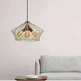 Люстра лофт подвесная MSK Electric Camelia NL 3329-3 BN бронза