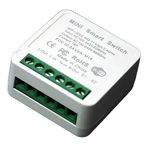 Розумний бездротовий вмикач RIAS M-16 Wi-Fi 220V 16A/3520W White (3_01781)