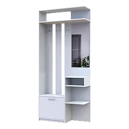 Прихожая Ривьера Doros Белый 91,5х30х203 (80387331)