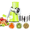 Універсальна механічна овочерізка мультислайсер TableTop TableTop Drum Grater 3 насадки (1756374727)