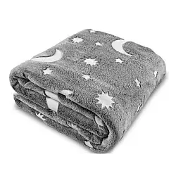 Плед зірки, що світиться OPT-TOP Blanket день/ніч 120х150 см Grey (1756375703)