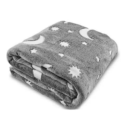 Плед зірки, що світиться OPT-TOP Blanket день/ніч 120х150 см Grey (1756375703)