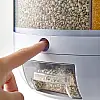 Диспенсер кухонный OPT-TOP поворотный для круп сыпучих и бобовых с 6 отсеками (прозрачно-белый) (2103354309)