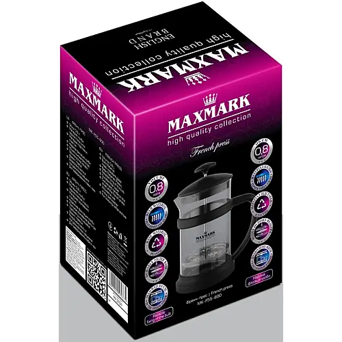 Заварник френч-пресс Maxmark MK-F55-800 (0,8л)
