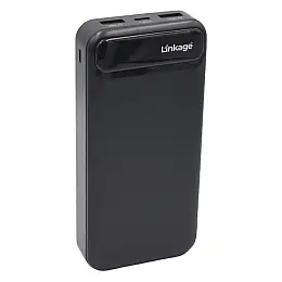 Внешній акумулятор Power Bank Linkage LKP-21 2xUSB LCD 10000 мАг Чорний (3_02406)
