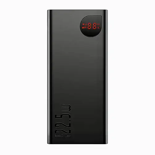 Зарядний портативний пристрій 20000 мАh Baseus 22.5W Adaman Metal power bank Black (1780950187)