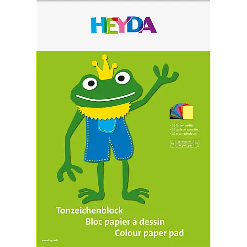 Набір кольорового паперу Heyda А3 10 аркушів 130 г/м2 10 кольорів 2047123