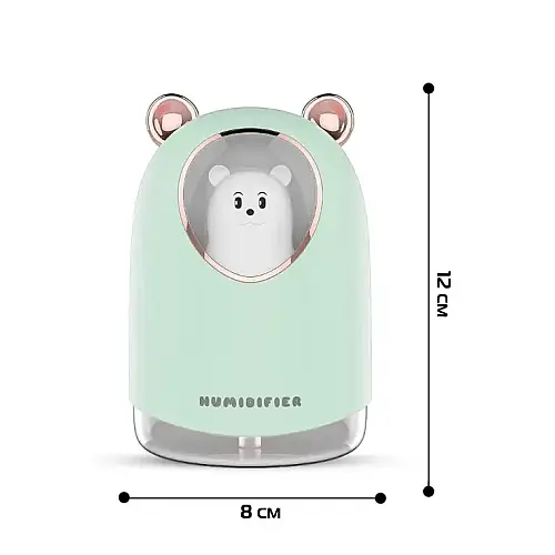 Увлажнювач повітря RIAS A205 Bear з RGB підсвіткою 300ml Green (3_02590)