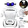 Копилка робот електронна OPT-TOP Robot Piggy Bank Universal з світильником і кодовим замком біла (2083723498)