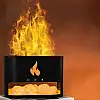 Увлажнювач повітря OPT-TOP RGB лампа з соляними каменями з ефектом полум'я чорний (2086341805)