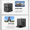 Універсальний адаптер Otravel для подорожей чорний 30W SL-207