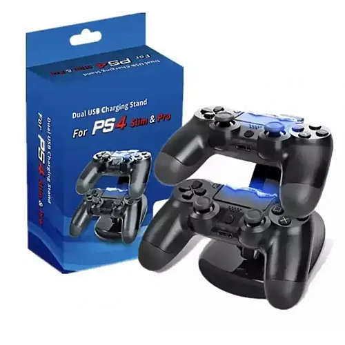 Зарядна док-станція тримач для джойстиків PS ps4 Slim Pro з вертикальною подвійною підставкою (2090045146)