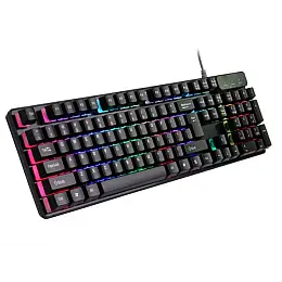 Клавиатура RIAS KR-6300 с подсветкой Black
