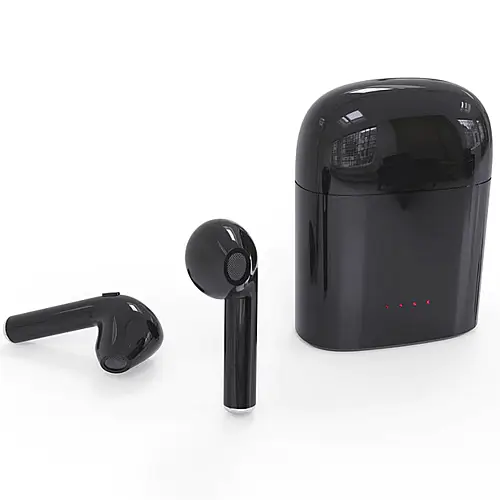 Бездротові Bluetooth навушники i7S TWS з боксом для зарядки Black (au006-hbr)