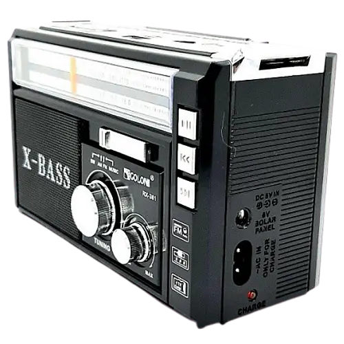 Радіоприймач GOLON RX-381 USB+SD Чорний