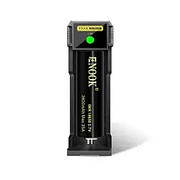 Зарядний пристрій на 1 слот Enook Charger Plus X1 Black (11017-hbr)