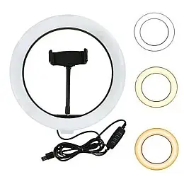 Кольцева LED лампа LC-330 (33см) OPT-TOP з тримачем для телефону (1756375668)