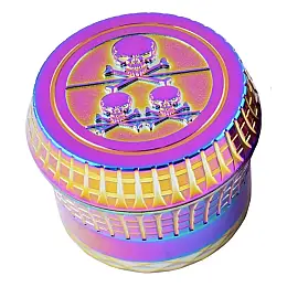 Гріндер для подрібнення тютюну Хамелліон ASHTRAY HL-204 Черепи Rainbow (do342-hbr)
