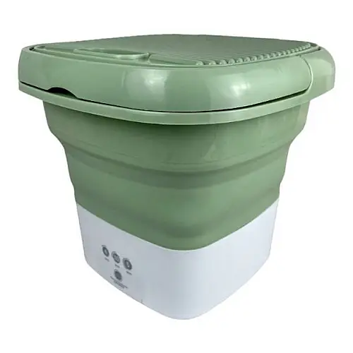 Складна напівавтоматична міні-пральна машина UKC MA2000 Green (16711-hbr)