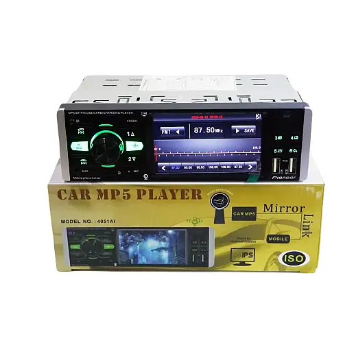 Автомагнітола RIAS 4052AI ISO 4.1'' екран DIVX+MP3+USB+SD+Bluetooth з пультом