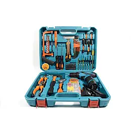 Набір 2 в 1 дрель+шуруповерт Makita DF330DWE 12V 2A/h Li-Ion +великий набір інструментів 45 шт (1934121916)