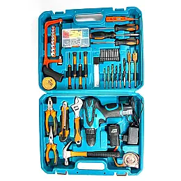 Набір дриль+шуруповерт 2 в 1 Makita DF330DWE 12V 2A/h Li-Ion +великий набір інструментів 45 шт (1934124125)