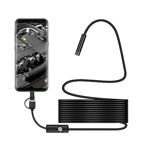 Камера-эндоскоп компактная OPT-TOP Android and PC Endoscope USB-гибкая 5 м (2104123515)